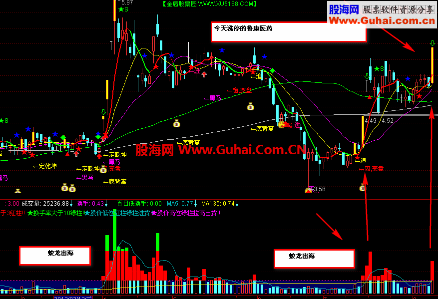 发一个自己自用的公式 换手成交量附图