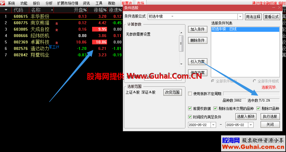 通达信初选牛犊选股/副图指标 非常不错