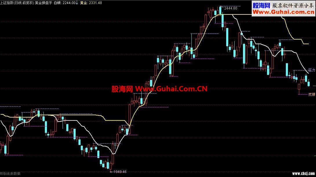 通达信黄金操盘手永远不被套主升或反弹行情一目了然!