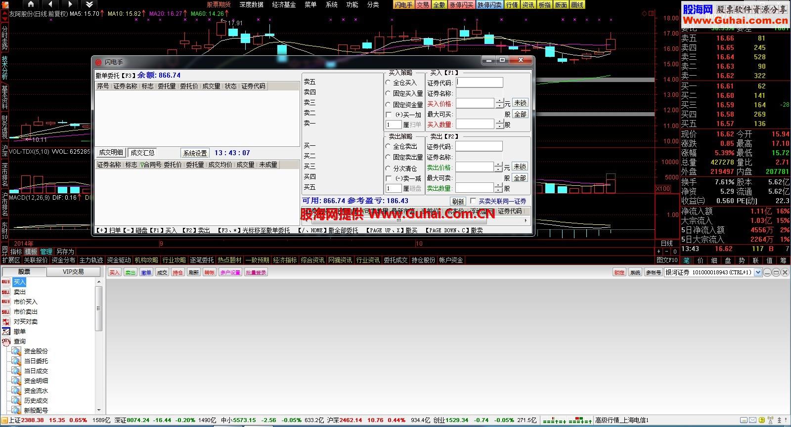 理想通达信飞越彩泓黄金版V.1.1完美版支持win8.1系统