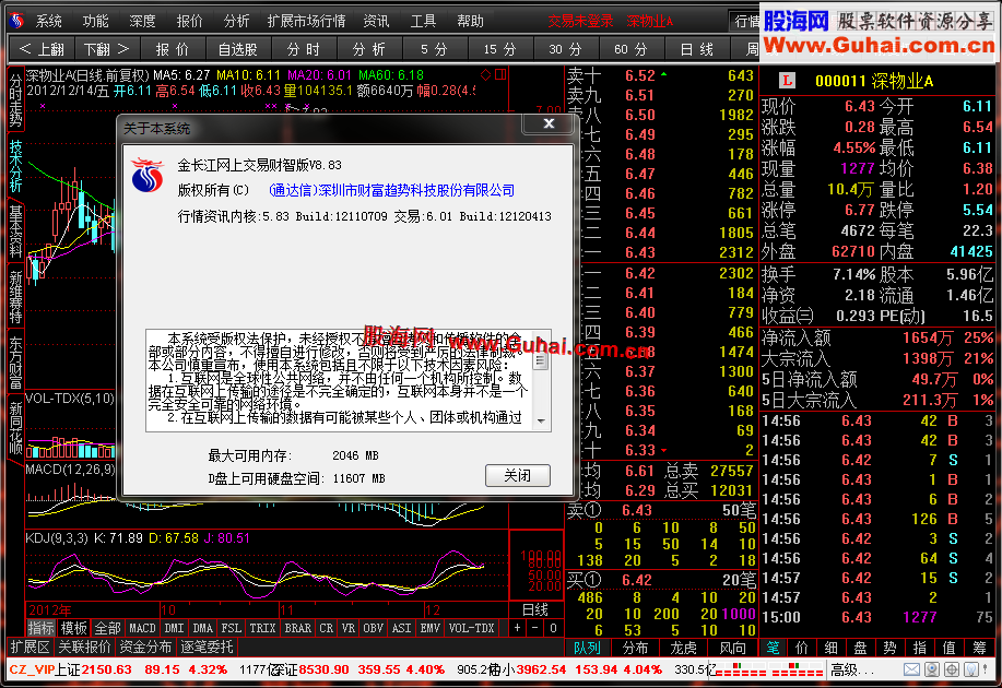 长江证券通达信5.83内核暴力版折腾自己券商的简洁版