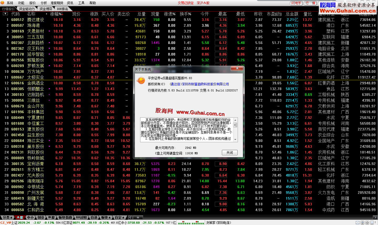 通达信机构交易 5.83 B12110709 精简版 无壳