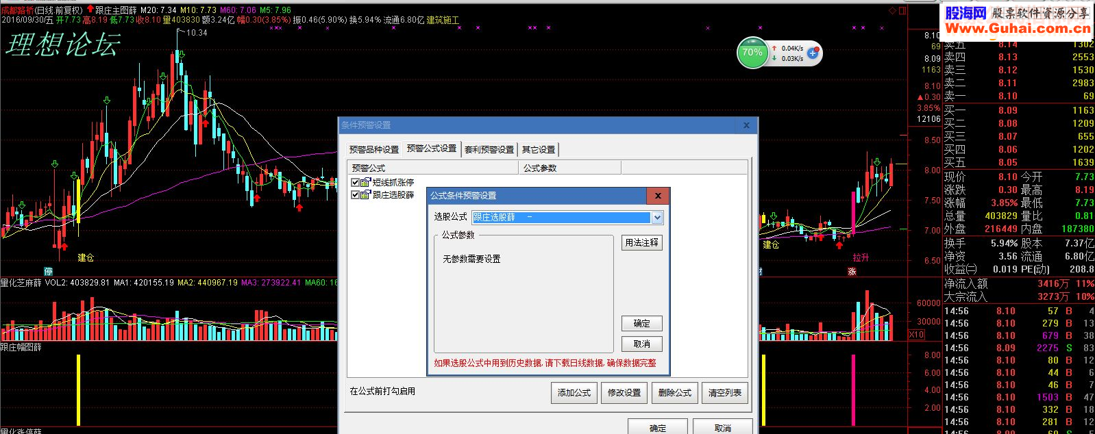 超级跟庄（指标 主副/选股/预警 通达信 贴图）