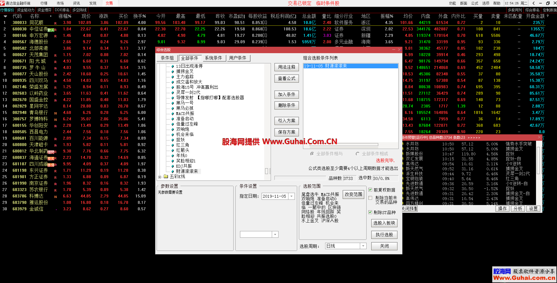 源滚滚来（指标 、主图/选股 、通达信）无未来