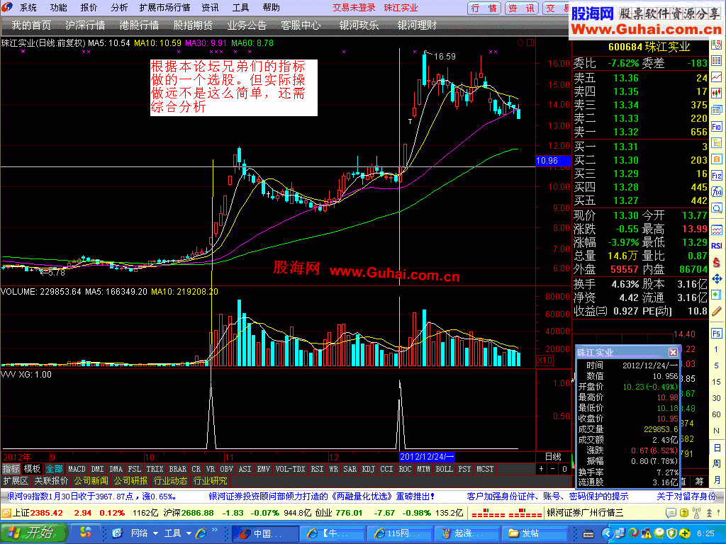 通达信优质选股起涨点选股公式