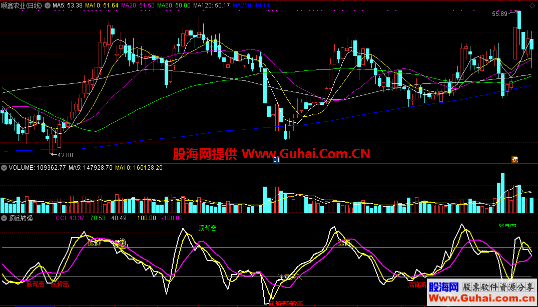 顶底转强转弱背离抄底逃顶（指标/源码 通达信 副图）无未来