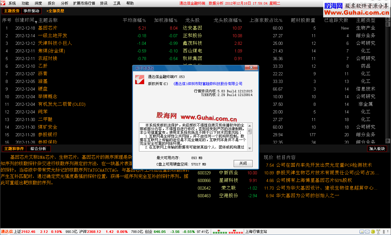 通达信金融终端7.053测试版12121815主程序修改[无壳无密]1218更新