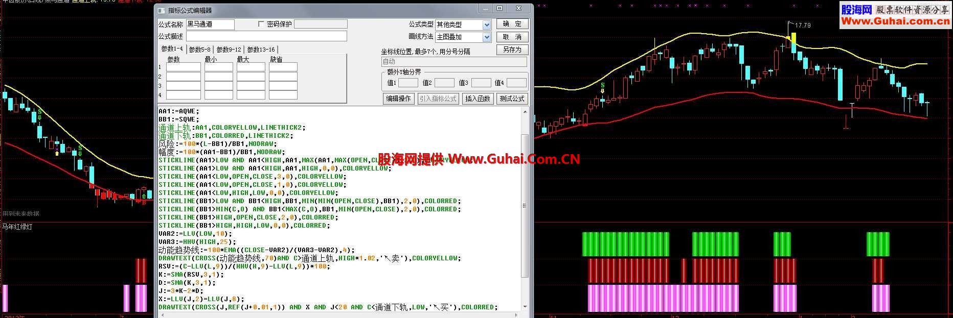 通达信黑马通道指标公式