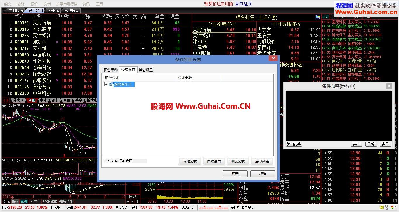 自用通达信精简决策版 趋势金牛王