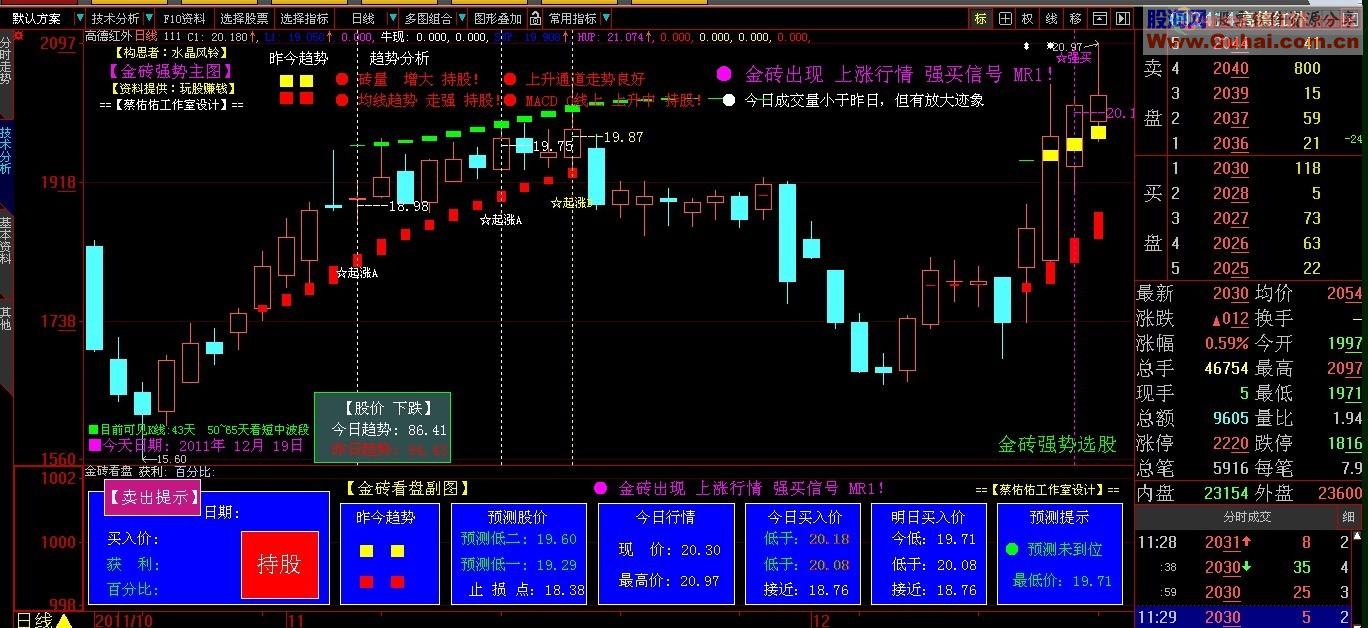 金砖系列(强势选股)全套公式及使用方法，FNC档