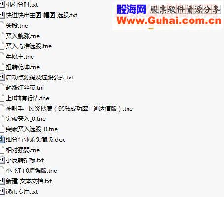 通达信个人收集各种好用的指标合集