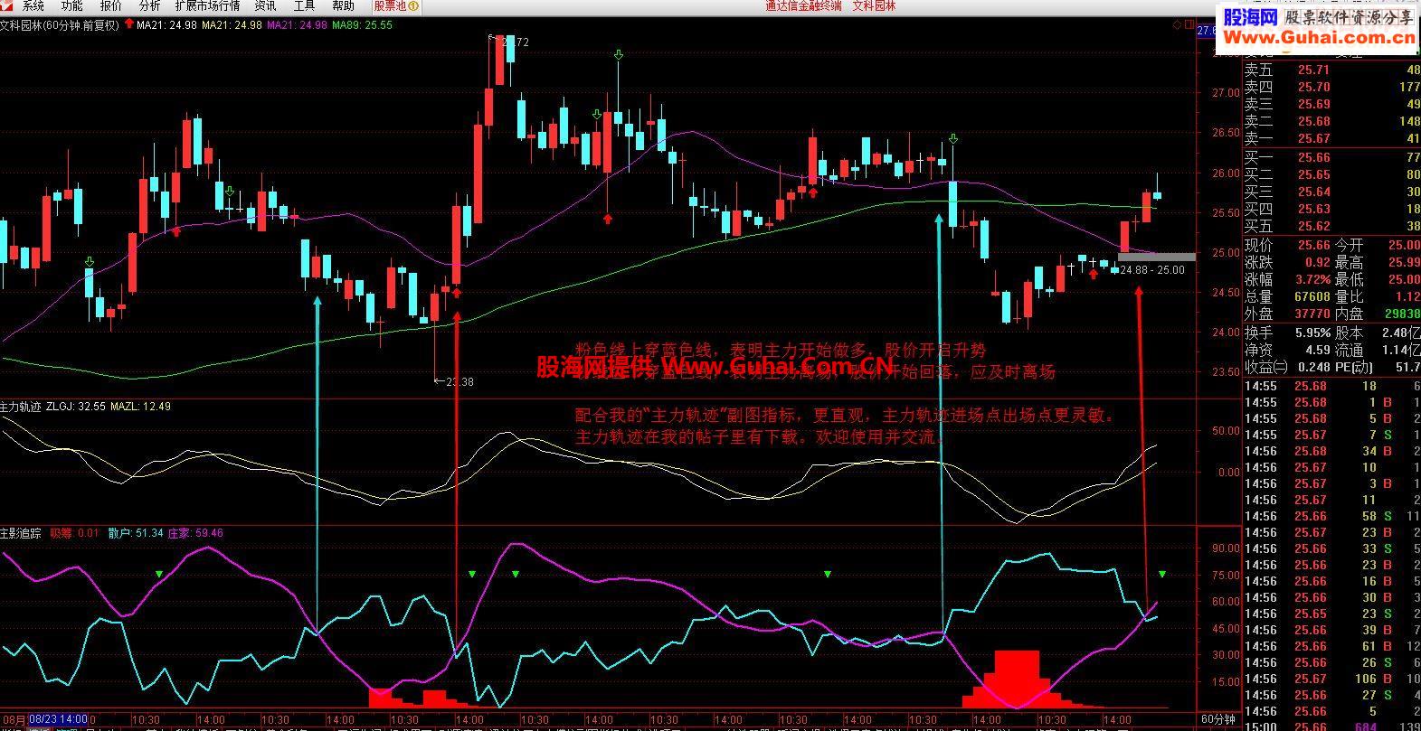 通达信《庄影追踪》(指标 副图 贴图 ）无未来