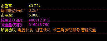 通达信主K线图直接显示市盈率、每股收益等基本面信息（源码 主副图适用）