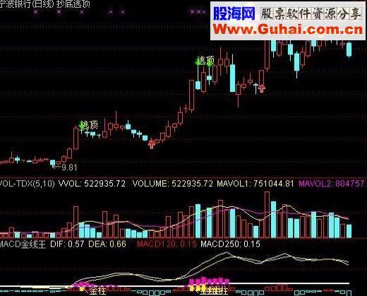 通达信MACD金线王副图指标