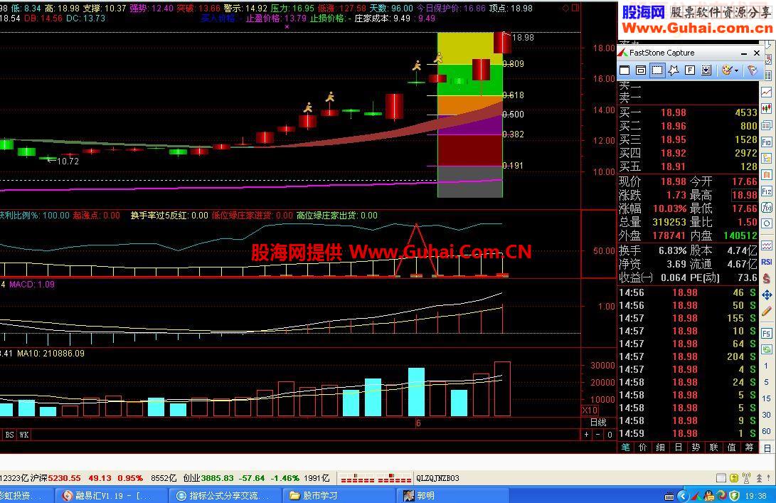通达信强庄换手指标公式