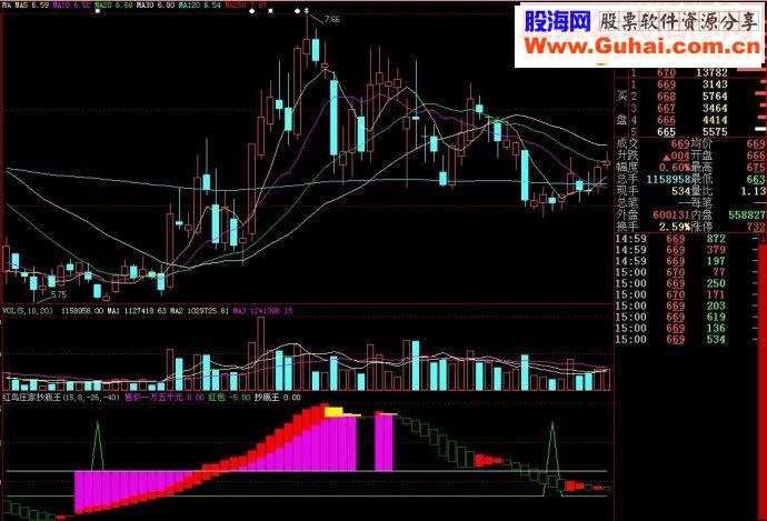 大智慧红鸟庄家抄底王副图源码