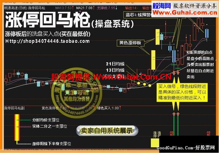 涨停回马枪公式 给个赞吧！思路很有用