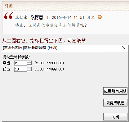 通达信非常好用的黄金分割指标公式分享给大家