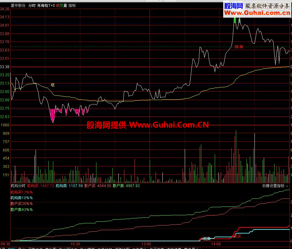 通达信分时T+0主图/副图指标