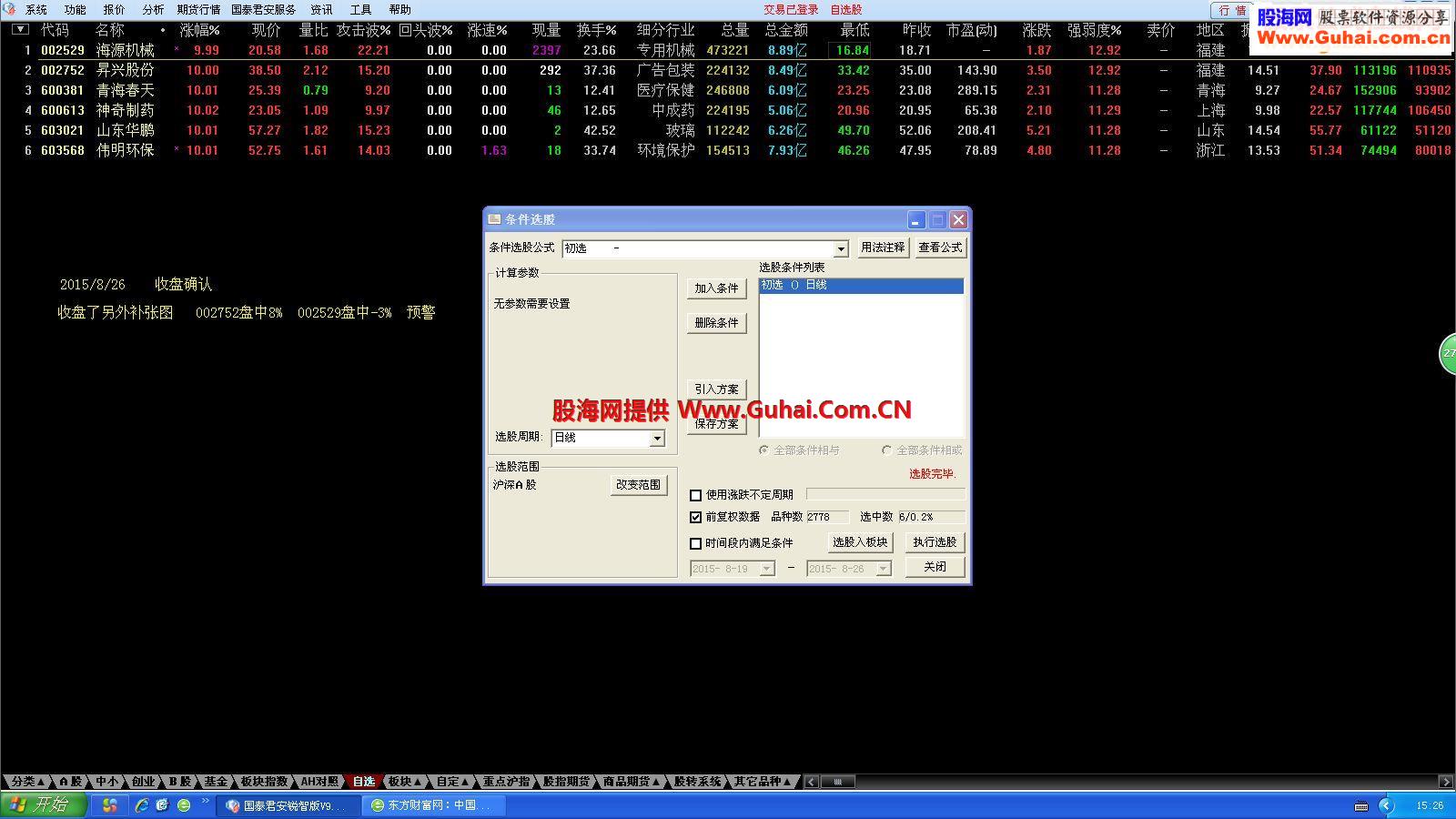 通达信预警初选源码预警