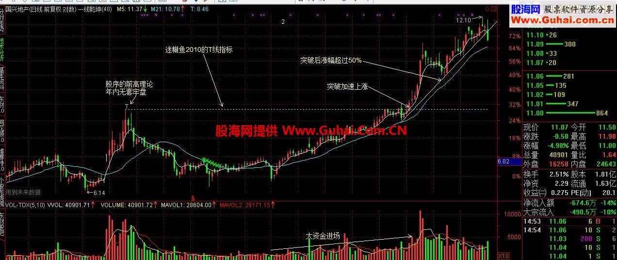 前高理论迷糊鱼2010的T线指标