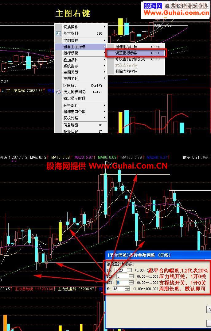 平台突破－－-15年以来大家公认炒股最好用的炒股公式指标4个
