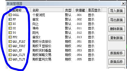 通达信顶栏调用自定义版面的方法