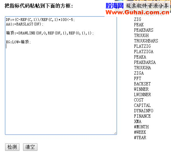 通达信突破厢顶选股源码附图说明