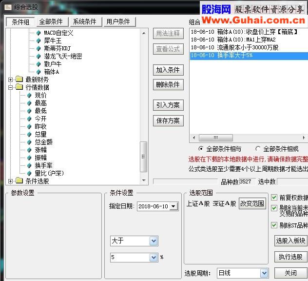 通达信超强实战指标 【箱体A主图】指标公式