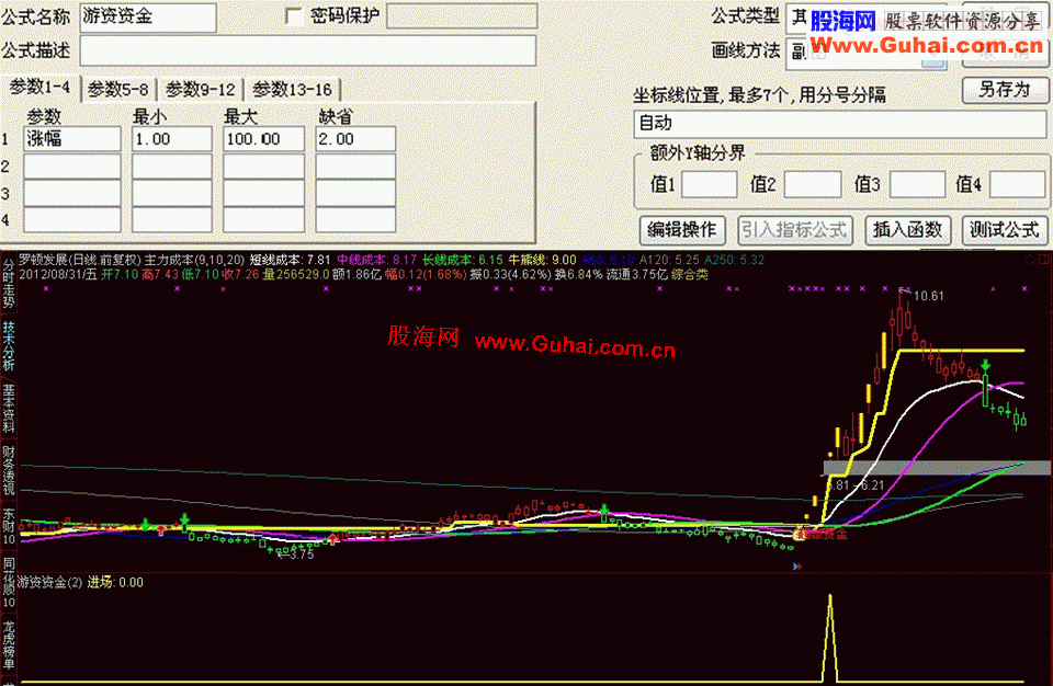 通达信就要涨停智能选股系统“游资资金”主图源码