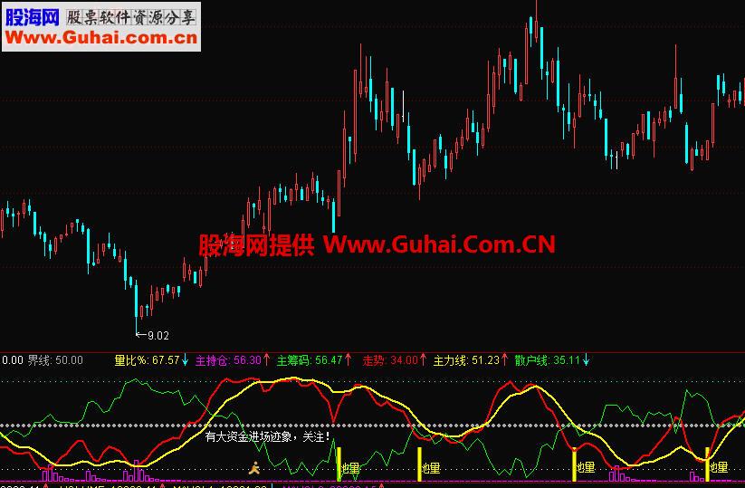 通达信关注大资金进场副图公式