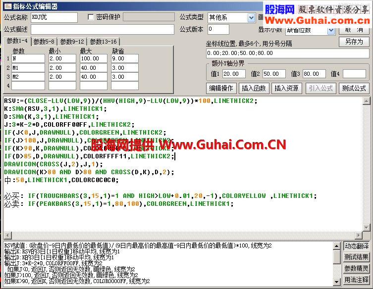 通达信KDJ优化副图源码
