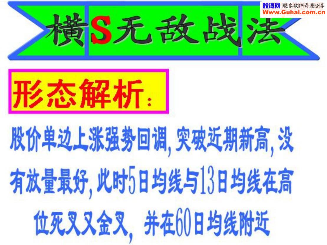 100%成功率的选股方案之二：横S无敌战法日周共振B点