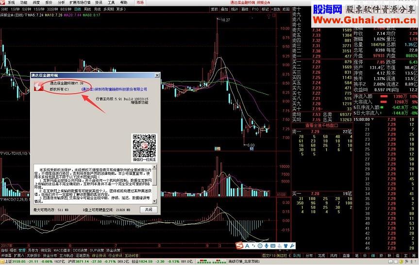 ★通达信金融终端V7.39★（不带交易） BY 2018-03-31 