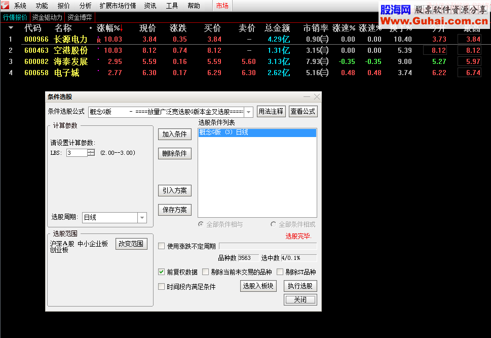 通达信类似创投概念股盘中抓涨停公式