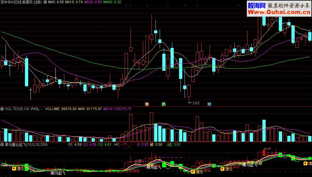 通达信黑马建仓起飞（庄建仓 黑马起飞 庄家加仓 突破）