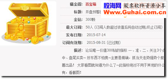 通达信【开盘预警抓涨停】300钻，3千元的指标