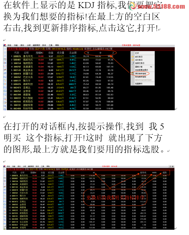关于我5明买指标，选股全攻略，有图详解，送给需要的朋友们！