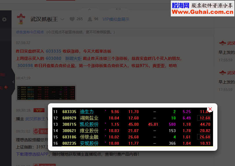通达信武汉抓板王自用集合竞价选股指标（指标选股贴图）加密