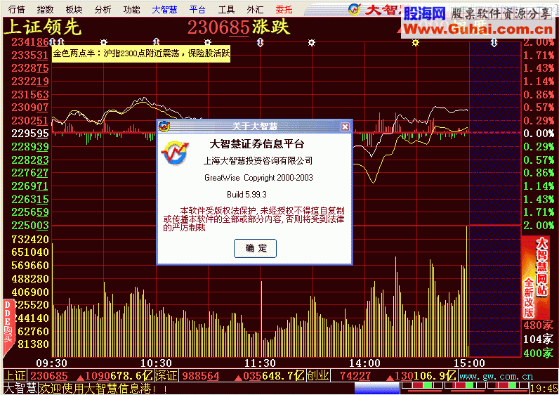 大智慧老版经典的Build 5.99.3版