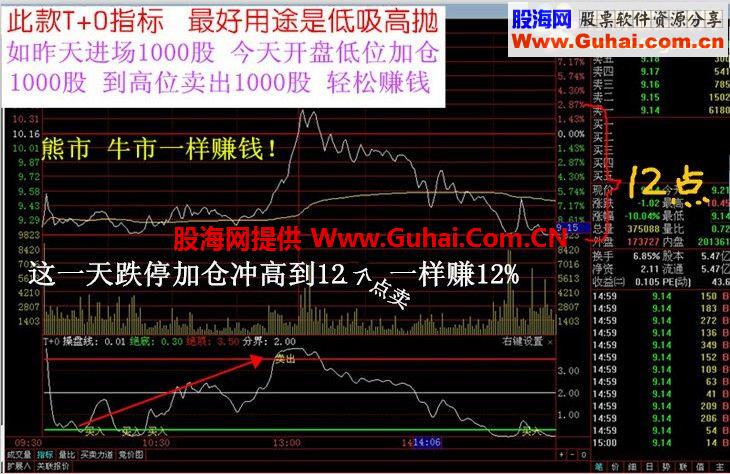 通达信分时T+0准确买卖指标第一款 炒股票软件 永久使用 无未来函数