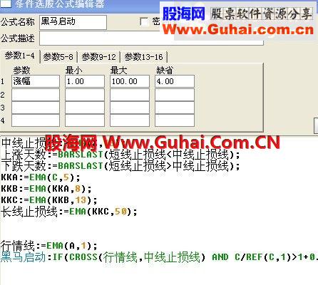 通达信波段之王（黑马通道B）严格要求有80%成功，增加选股公式