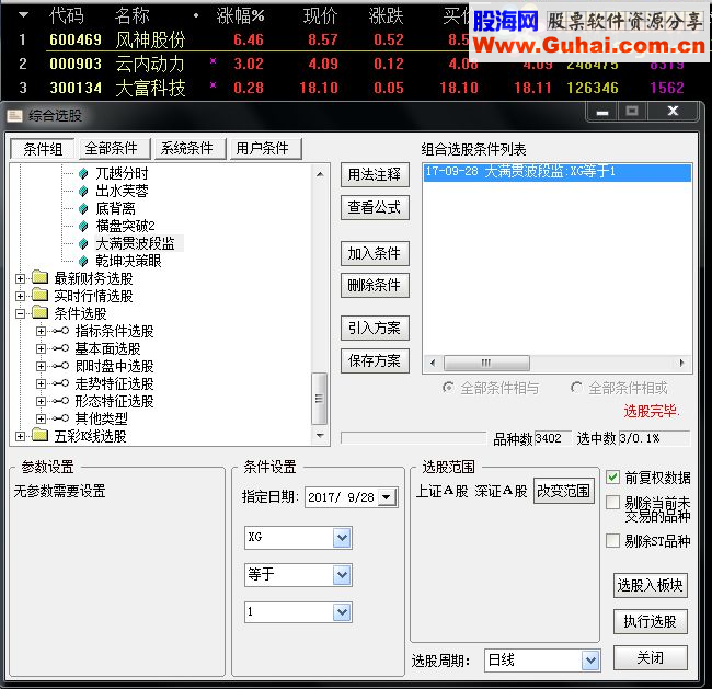 通达信大满贯波段监控和波段监控选股（指标副图 源码）没有未来函数