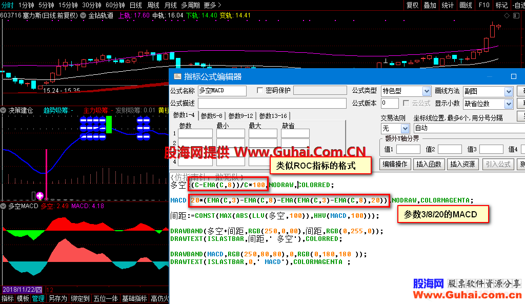 通达信决策建仓源码 副图 