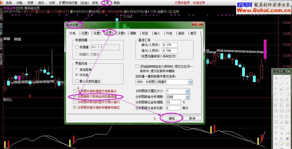 通达信主图显示套牢筹码 无未来（公式 源码 贴图）