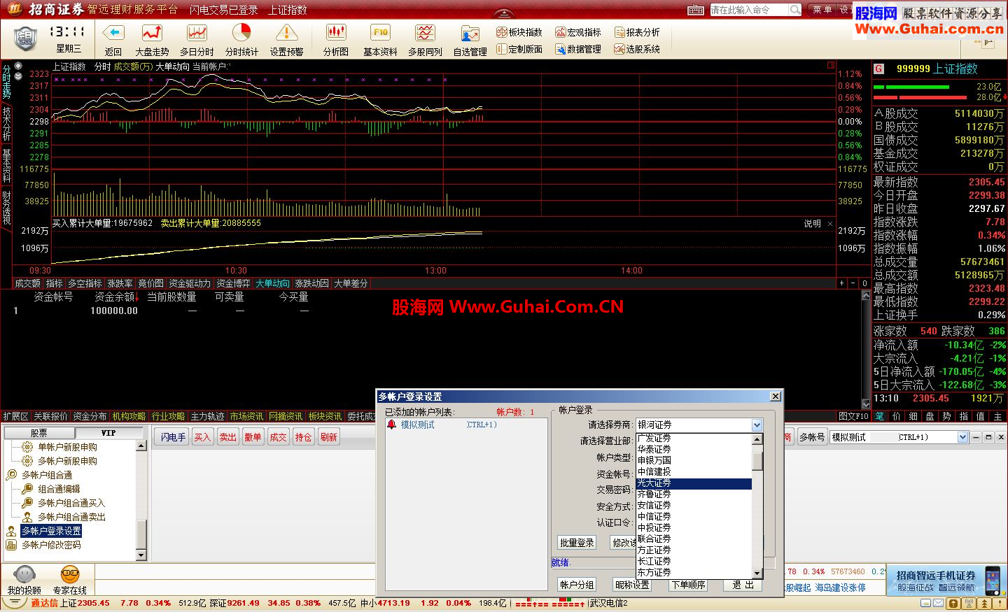 通达信(5.84)招商证券智远理财跨券商无壳版V8.88