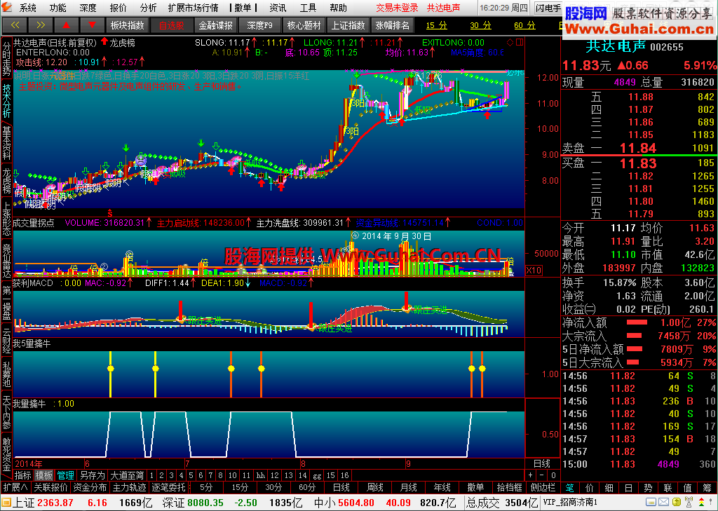 发自用版本.  短线老师new_jyexp(5.87B)版