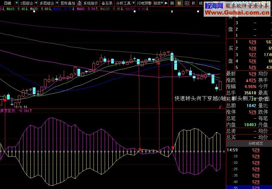 大智慧主力进出副图源码、说明