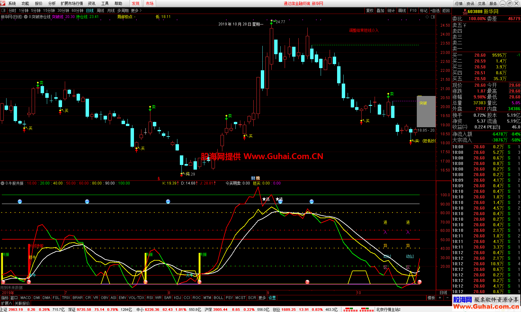 牛股共振（指标 副图 通达信）