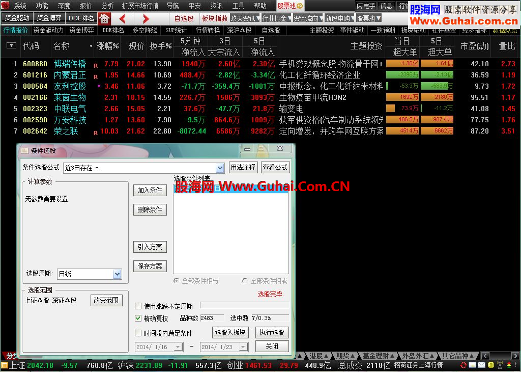 通达信公式测试（近三日一直存在）好公式.赚钱才是硬道理